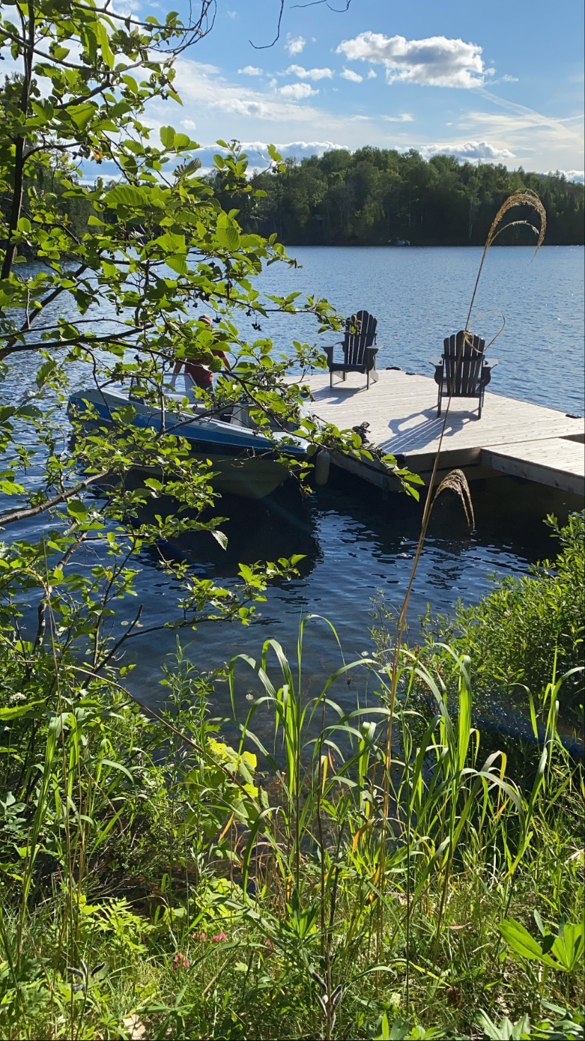 sitting on the dock