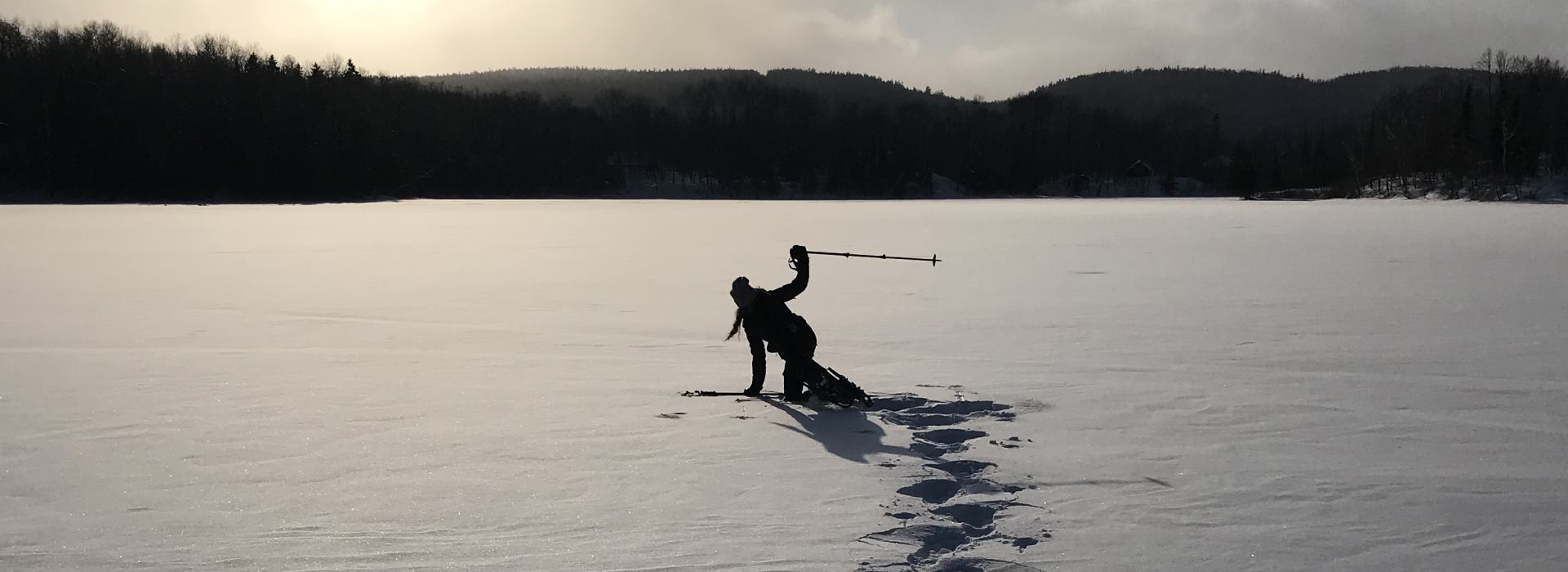 snowshoeing fall