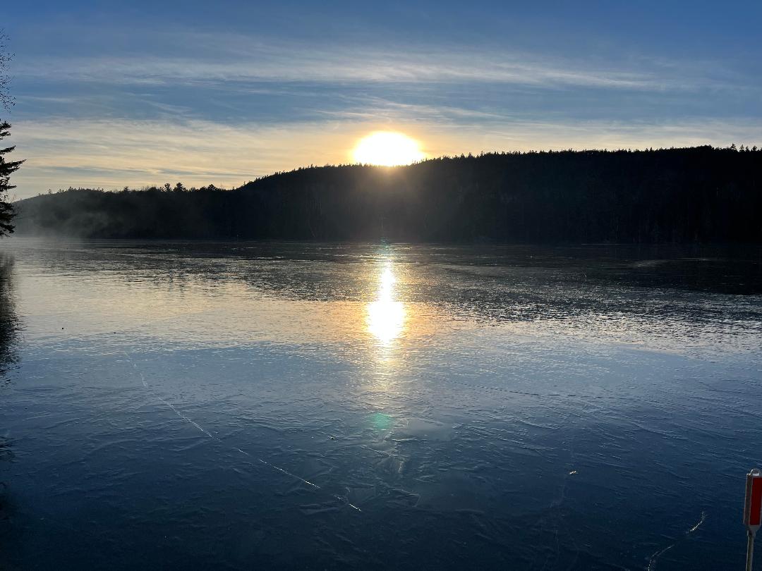 spring thaw lake