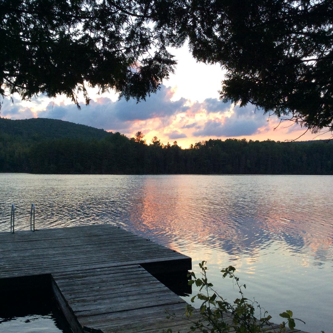 sunset and dock
